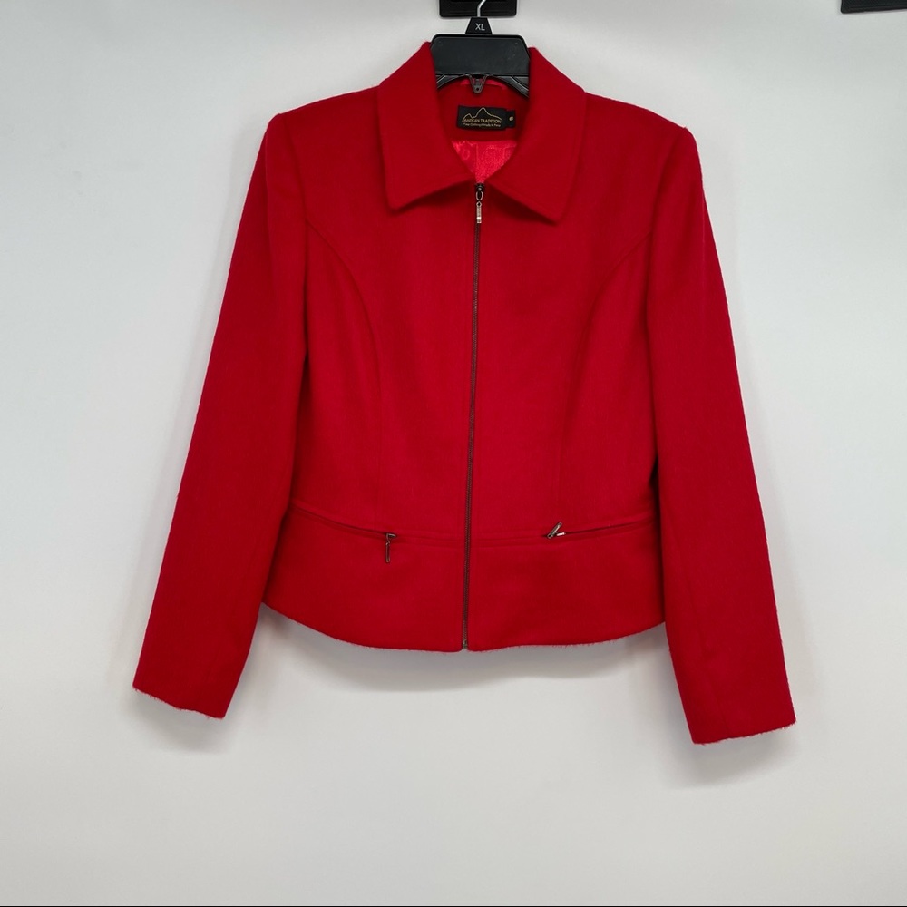 Andean Tradition Womens Jacket  Baby Alpaca Merino Wool  Peru Hand Finished